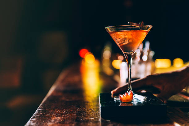 Cocktail drink on night club. - Landmark