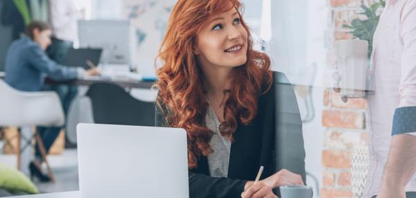 Woman working in the office