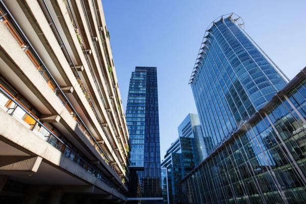 buildings near barbican london