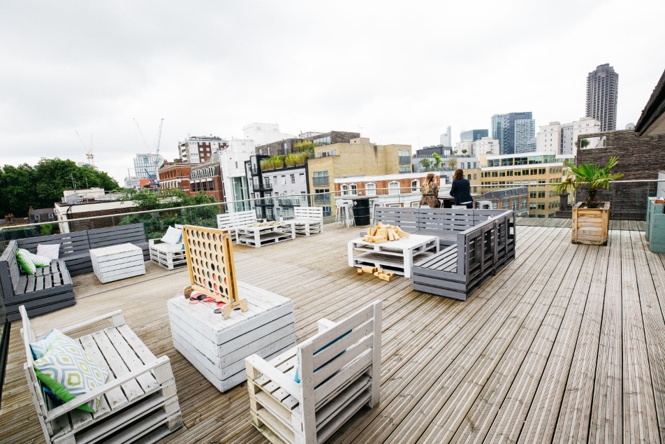 Roof top at The Space 69 Old Street