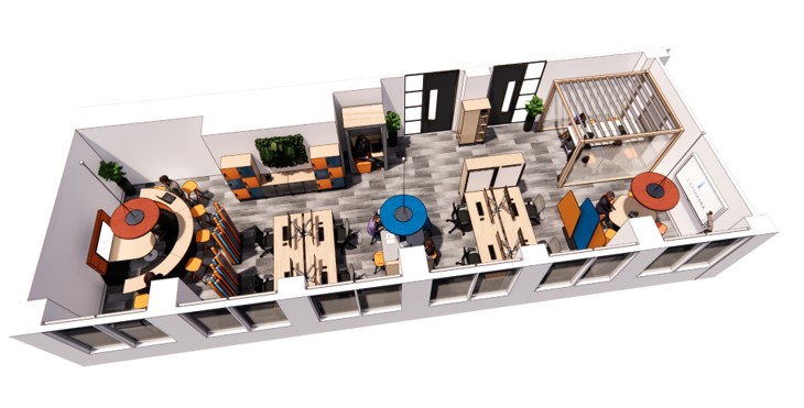 landmark office space agile walkthrough 06