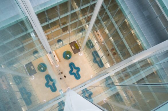 Landmark Birmingham Snowhill Serviced Office atrium