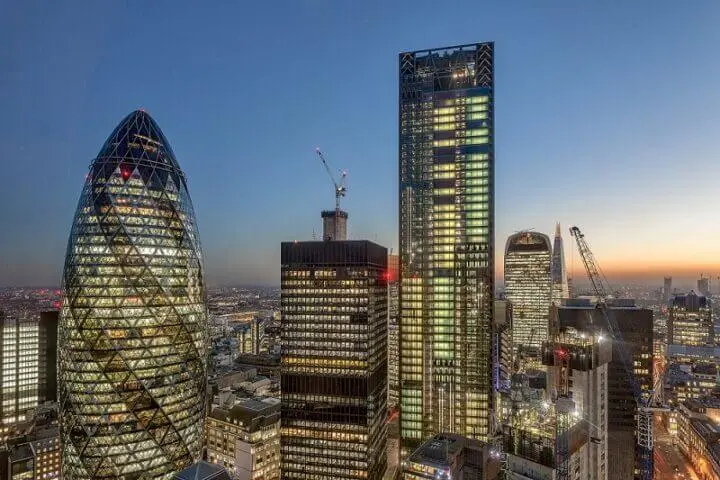 Bishopsgate night view